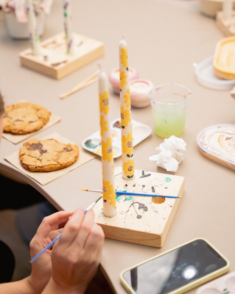 maling af stearinlys